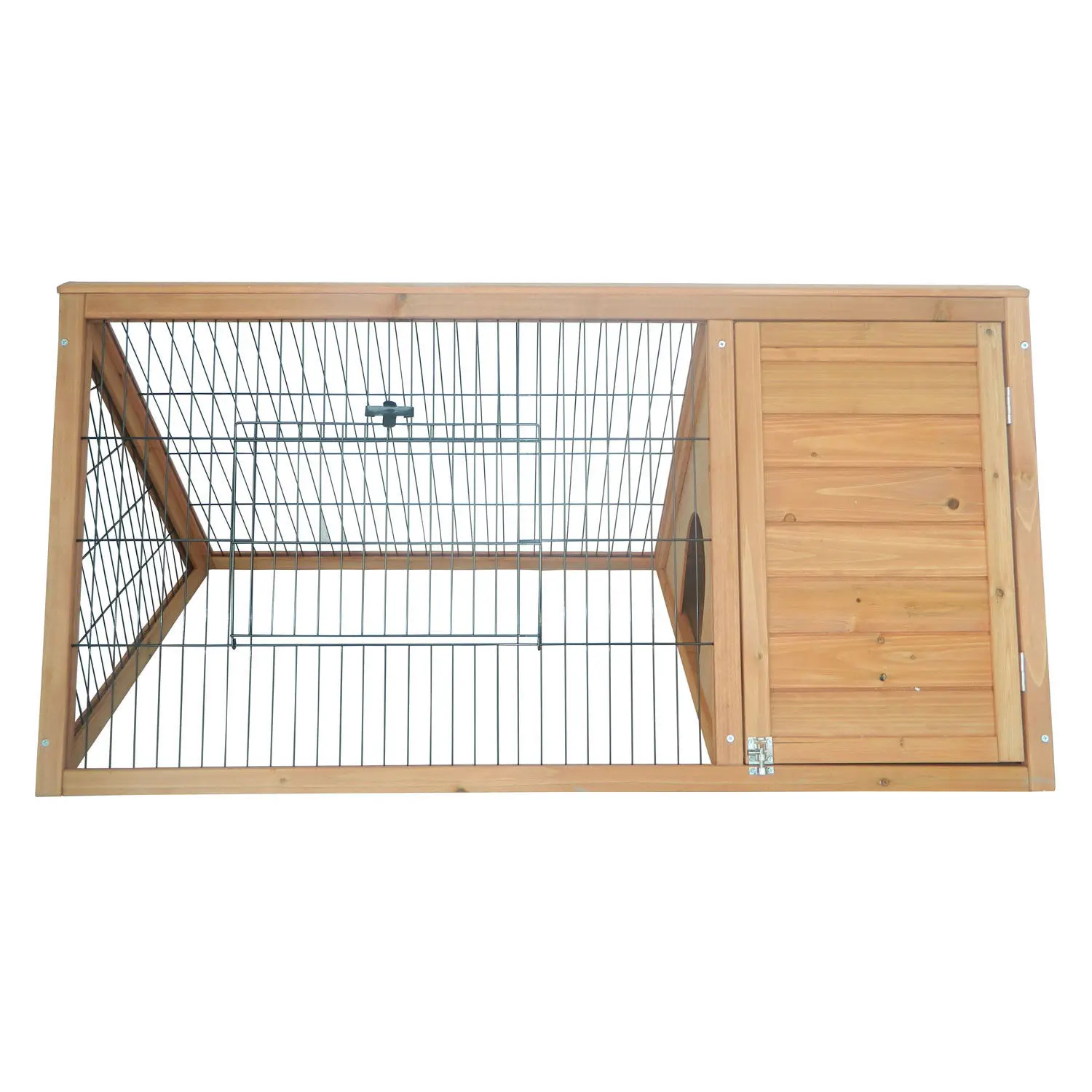 Hot selling Handmade Animal Rabbit Cage Wood Outdoor Cat House Pet Houses wooden cages Dog Furniture Iron Mesh Cages