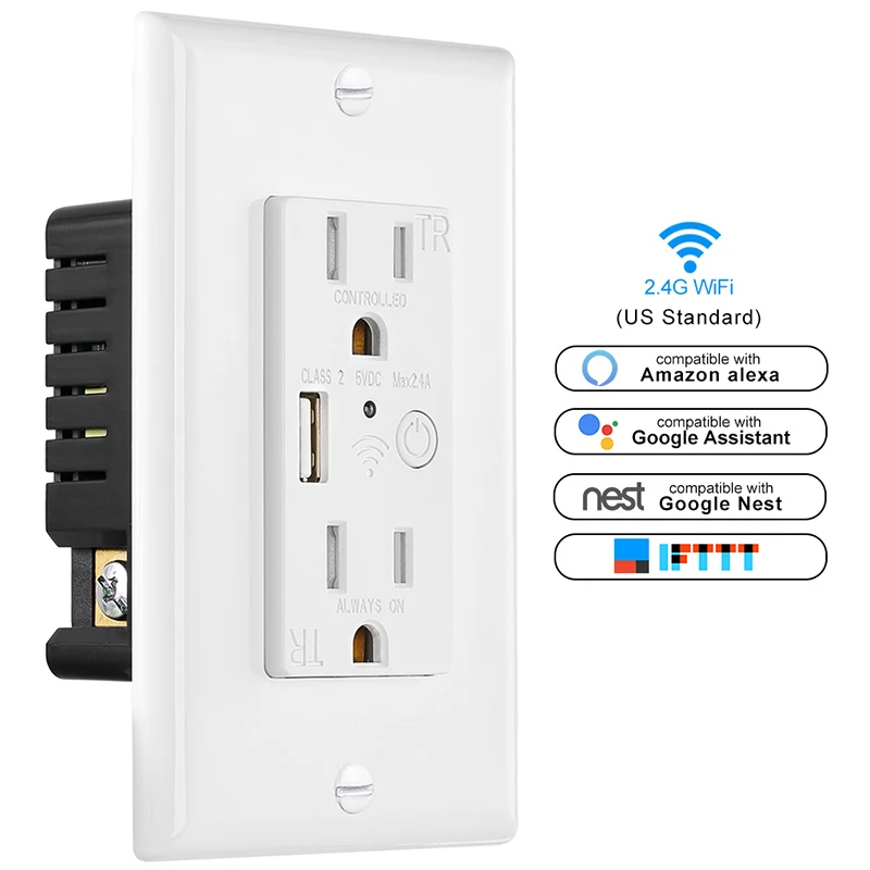 Keygma Tuya Smart Switch Wall Outlet Wifi Alexa