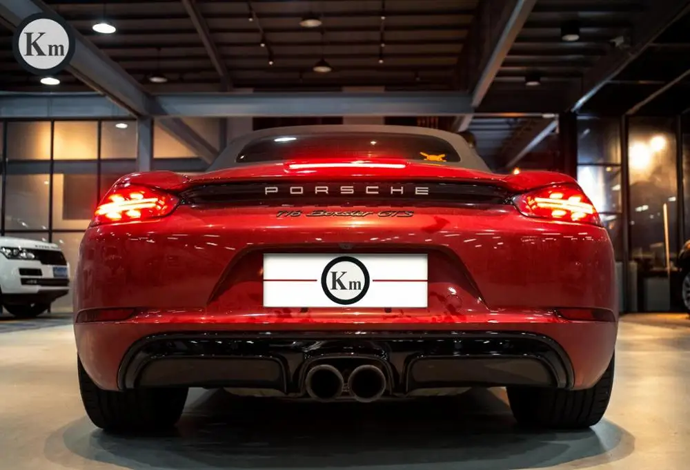 KM for Porsche 718 cayman & boxster upgrade GTS sport design bodykit bumper front bumper rear diffuser facelift