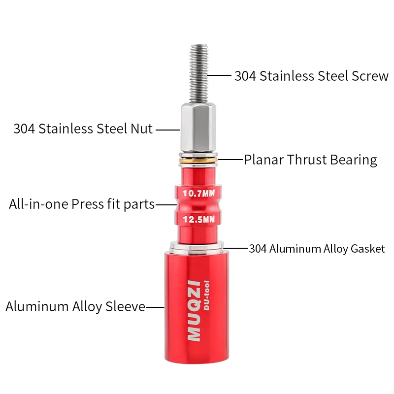MUQZI Road Bicycle Rear Shock Absorber Bushing Repair Tool DU Bushing Press-in Installation Removal Tool