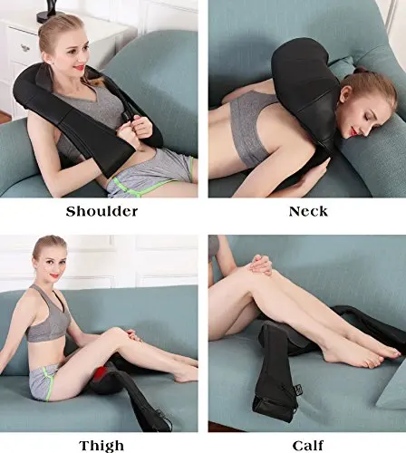 Best Selling Electric Heating Neck and Shoulder Massager with Infrared Physiotherapy Muscle Pain Relief Massage Belt Machine