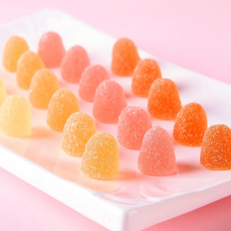 Caramelo gomoso en forma de bala Halal con sabor agridulce de etiqueta privada personalizada a granel