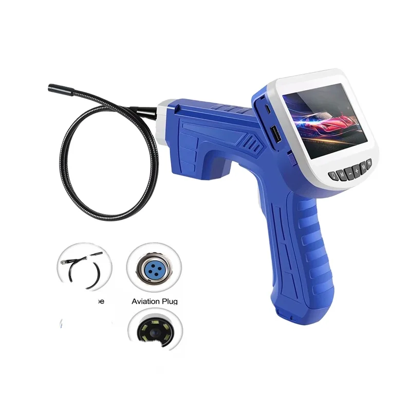 Source Factory Inspection Camera 1080p 1Meter Snake Cable 4.3 inch Screen Handheld  Endoscope