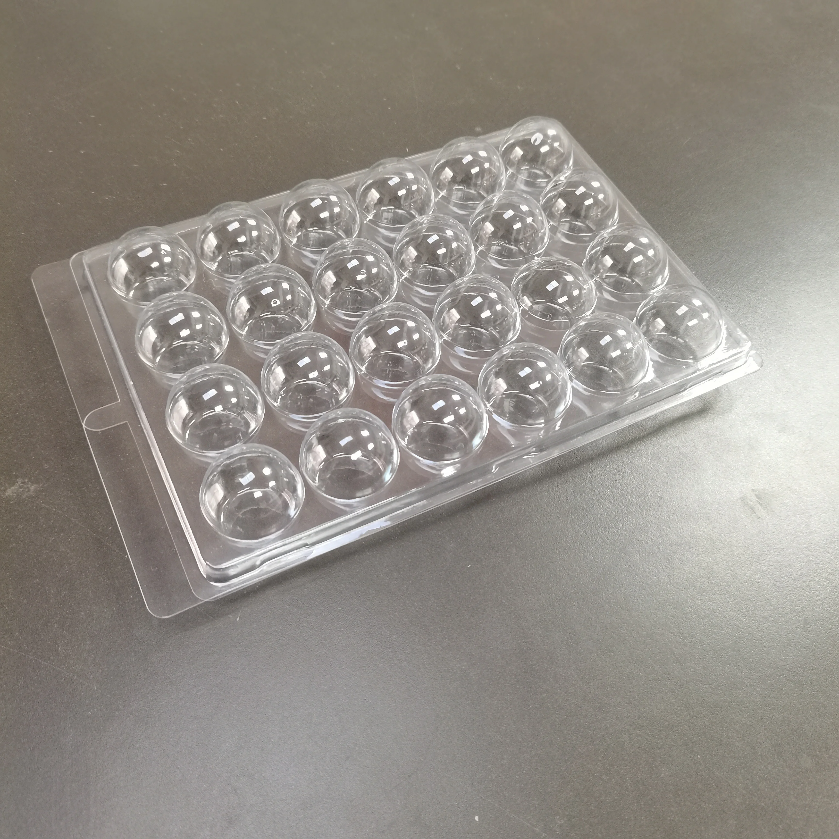 Clear 24 Cavity Mini Cupcake Truffle Clamshell Packing Tray