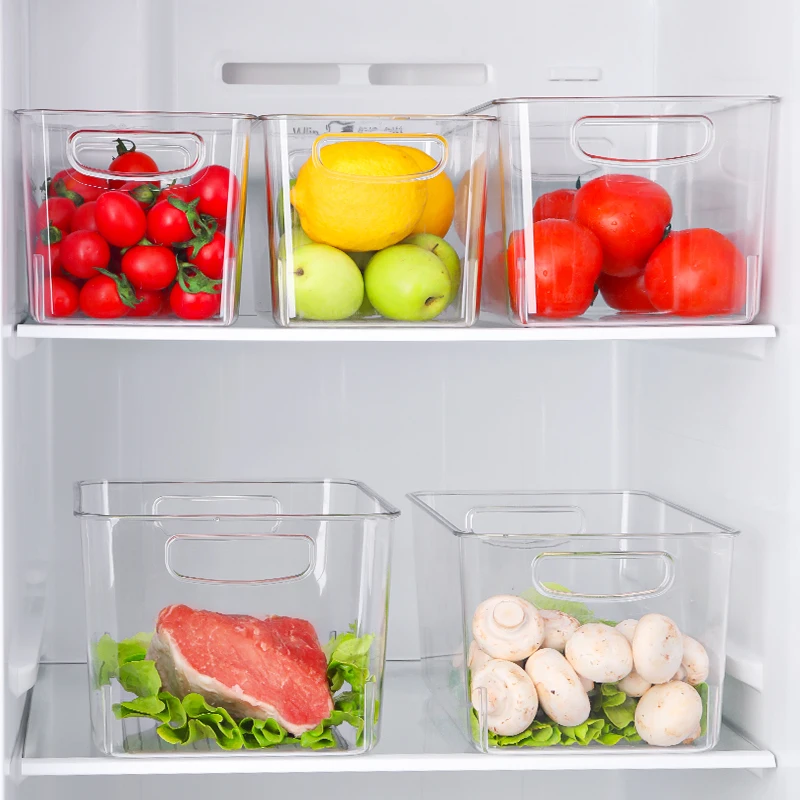 Wholesale Fresh Food Acrylic Kitchen Container Refrigerator Storage Box