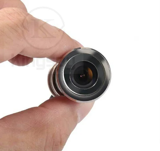 Waterproof Silver door peephole Mini 800TVL Security CCTV Camera Plug and Play 3.6mm Lens Home Surveillance Camera