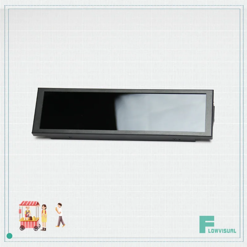 Long Bar lcd shelf advertising screen media