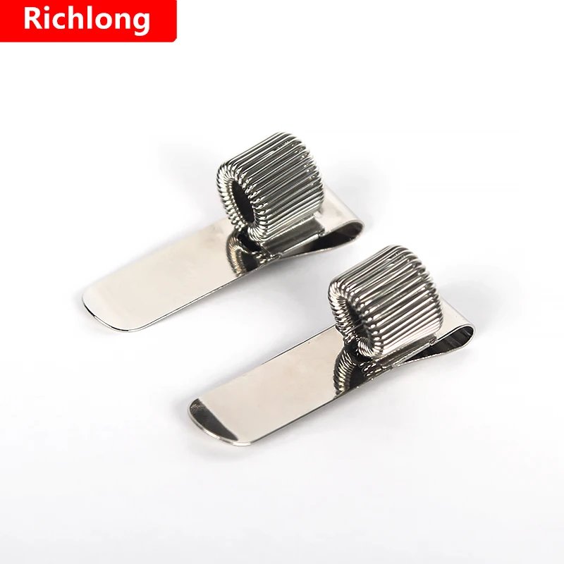 Notepad Portable spring pen Insert spring telescopic metal Business plating pen holder Fixed pen accessories supply