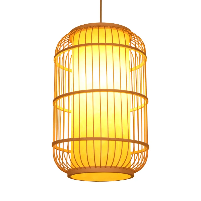Customized high quality natural Rattan hanging lamp decorative light rattan lantern lamp for hotel