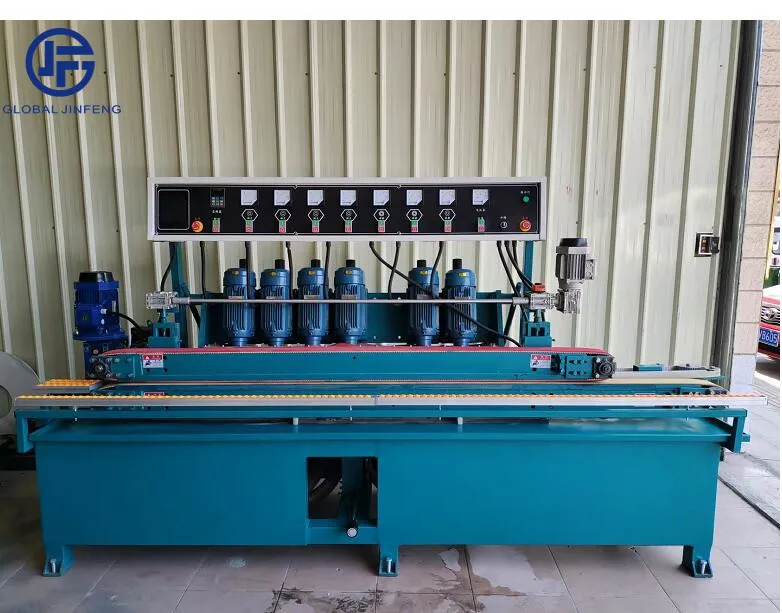 7 Motors Horizontal Glass Beveling Edging Grinding Machine Bevel Edge Polishing Table