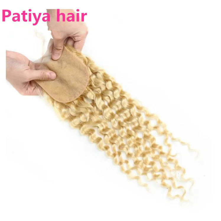 Buy Cheap Natural Hair Pre pluck Honey Blonde Lace Front Wigs Curly European 613 Deep Wave Human Hair Bundles With Lace Frontal