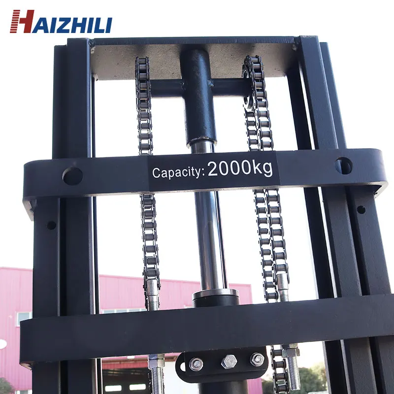 Haizhili Wholesale Cheap Automatic Full Electric Pallet Stacker Hot Sale 2 Ton 3m Forklift Electric Stacker