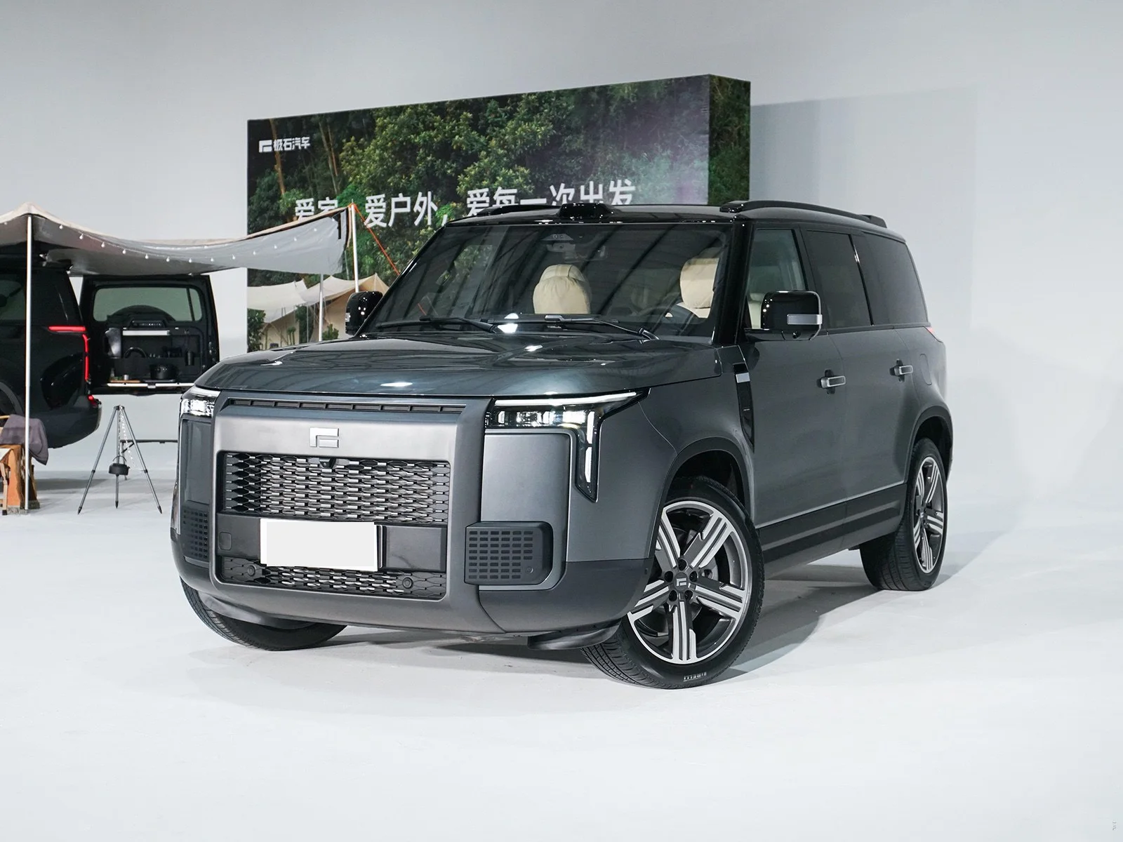2024 6 seat and 7 seats series hybrid extender range car polar stone 01 ji shi 01 new energy luxury suv vehicle