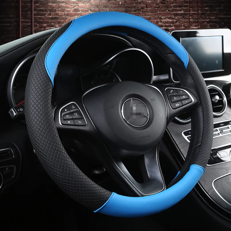 Car Interior Accessories Leather Steering Wheel Cover