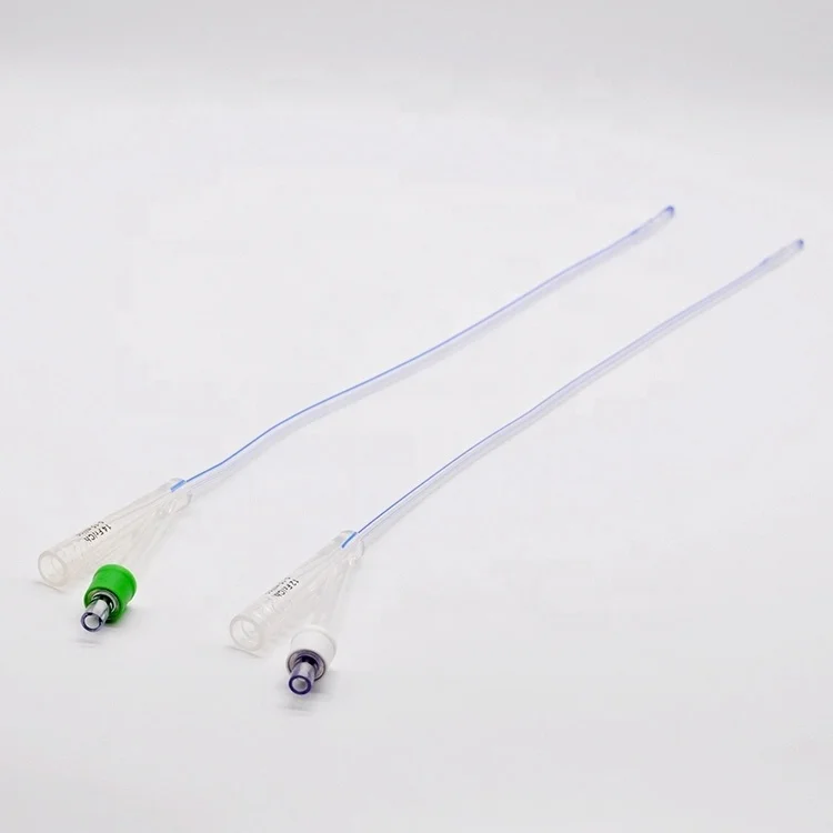 Medical disposable Silicone Foley Catheter with X-ray detective line urinary balloon Catheter