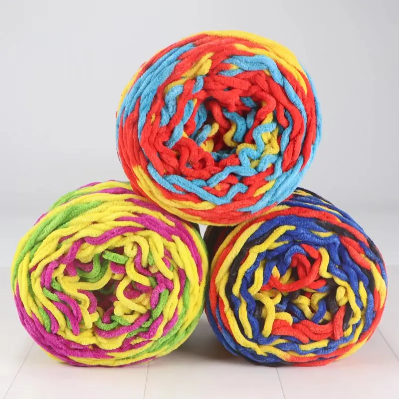soft thick ice cotton silk thread yarn 5mm knitting yarn yarn for crochet