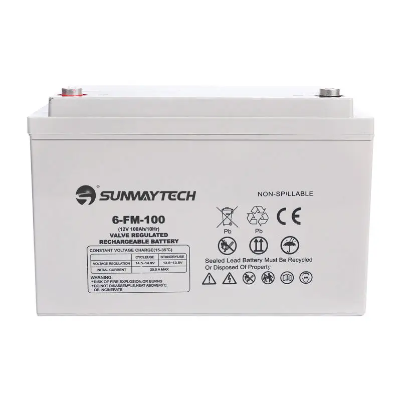 12V200ah Sunway гель глубокого цикла перезаряжаемый аккумулятор для хранения солнечной батареи без обслуживания свинцово-кислотный