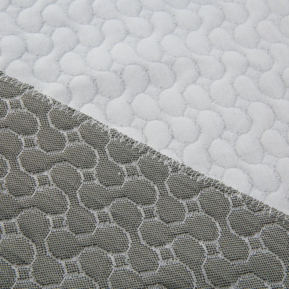 Double knit polyester mattress fabric