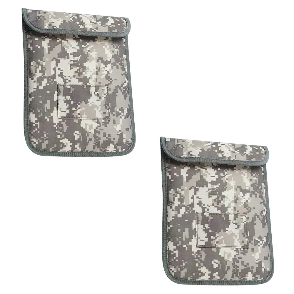 Camouflage Oxford Mobile Signal Shielding Bag Anti Theft Anti Positioning Pouch Bank Card Shielding Storage Bag For Men
