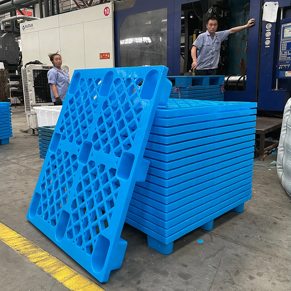 manufacturer industrial Euro blue plastic pallets for sale