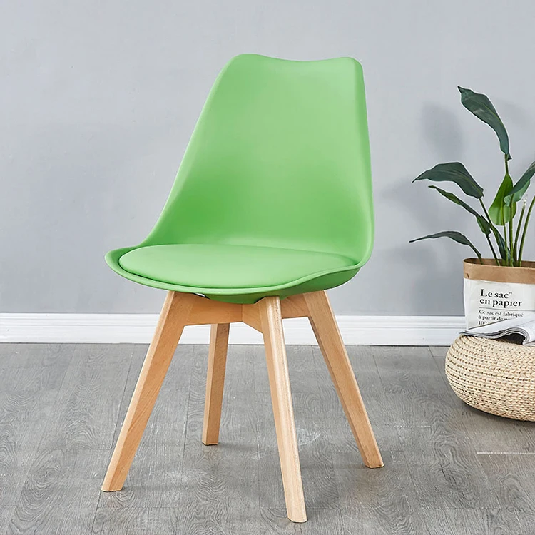 Hot Selling Cheap Price Beautiful Kitchen Furniture milano Plastic Pp Dining Chairs With Beech Wood Legs