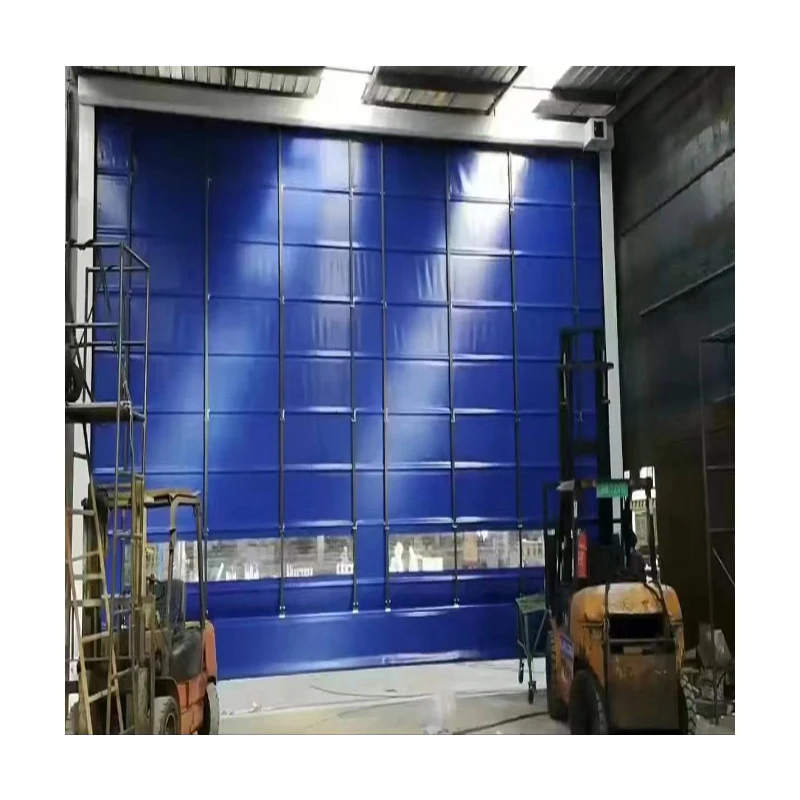 High Speed PVC Roller Shutter Industrial Building Supermarket Thermal Insulation Foldable Opening Method Composite Factory Price