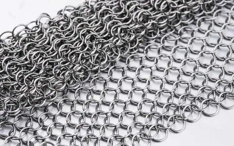 Gujia ODM durable CE certificate five fingers hand gloves cut resistant kitchen butcher  knife  stainless steel ring gloves