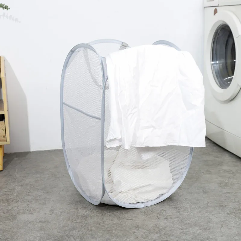 Wholesale Laundry Hamper Foldable Laundry Basket Pop Up Mesh Laundry Hamper Wholesale Clothes Organizer