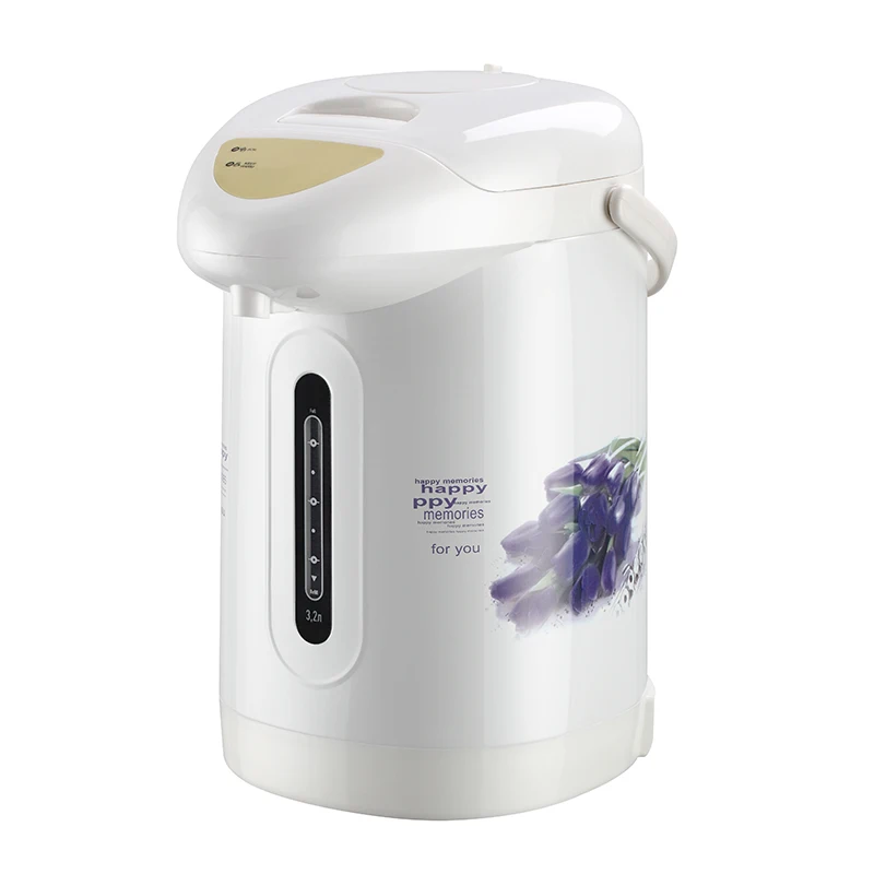 
New Arrival Keep Warm Stainless Steel Interior Pot White 3L Electric air pots 