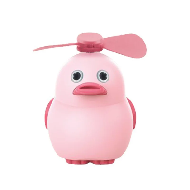 Mini USB fan Handheld cartoon animal portable mute office student desktop outdoor fan