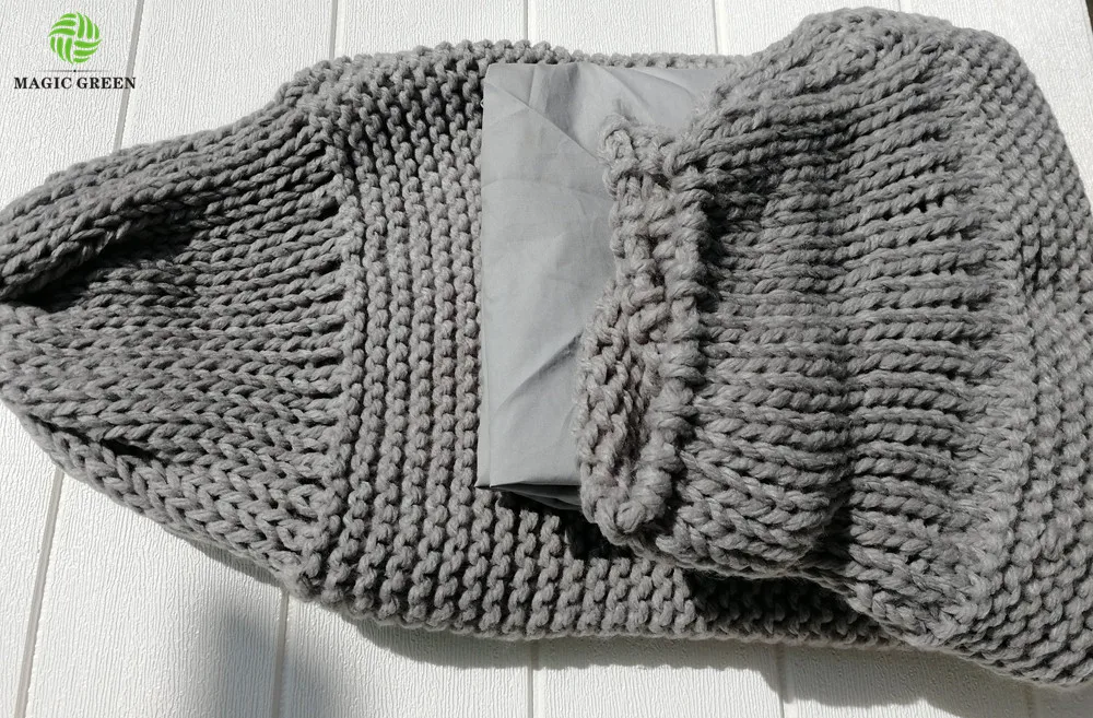 removable machine wash 100%acrylic cotton hand chunky crochet cable knit floor round seat bean bag pillow cushion pouf cover