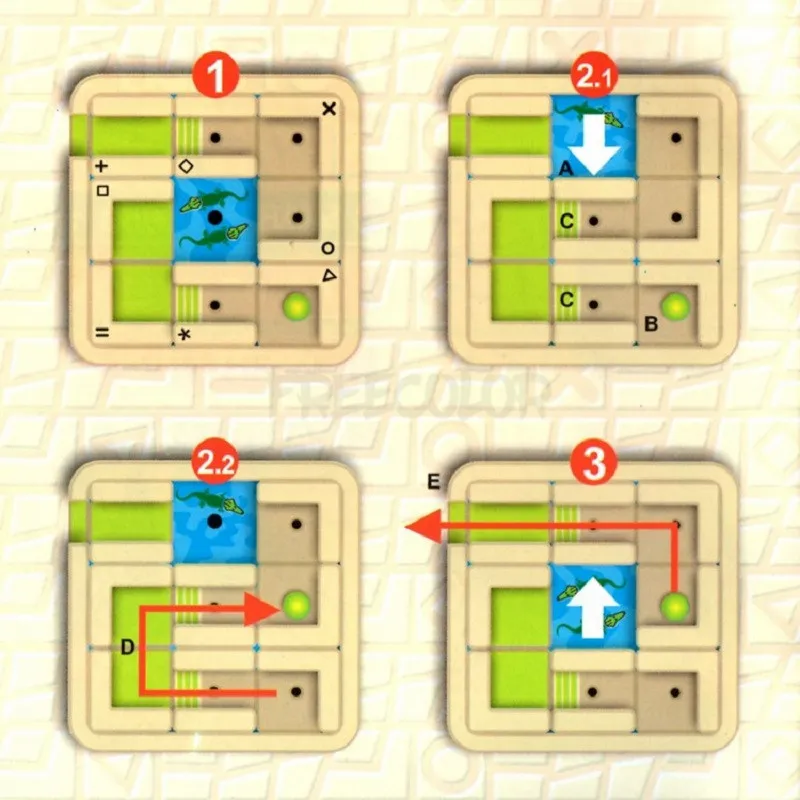 Path-Building Logical Thinking Game Cognitive Skill-Building Travel Maze Game Featuring 48 Challenges for Ages 4- Adult