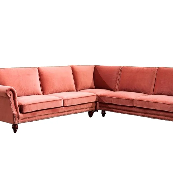 Классический античный диван, простой стиль, большой диван, мебель для гостиной A328