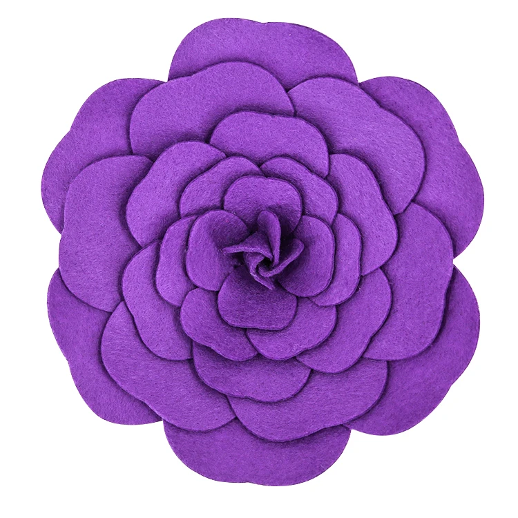 Wholesales high quality cheap wool felt decoration flower party colorful felt crafts