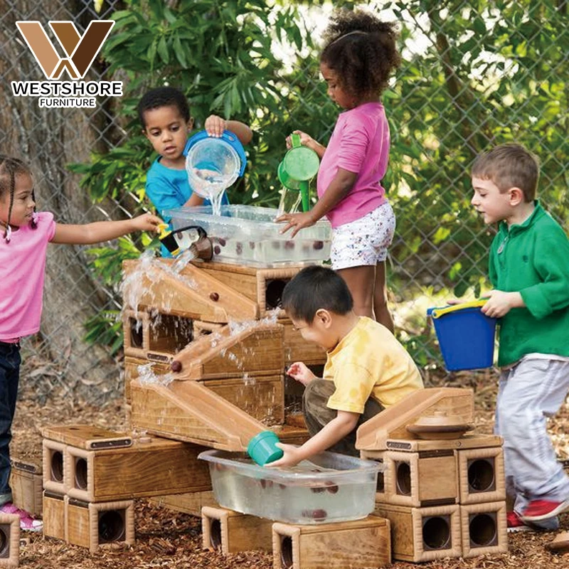 Kindergarten Beach Play Sand Wood Wall Sand And Water Toys for Outdoor Playground Game Kindergarten Outdoor Mud Sand Water Play