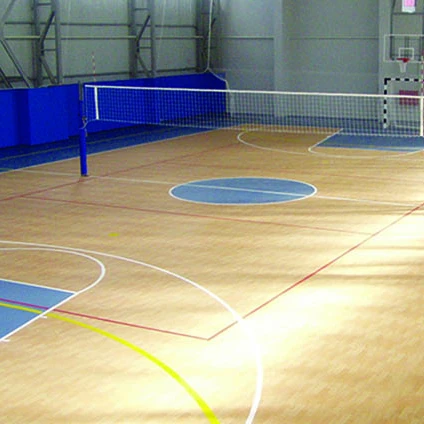 Badminton Indoor Volleyball Sport Floor Tennis Wooden Vinyl Wood WPU Gym Modern Pvc Interlocking Indoor Sports Tile 1.8m CN;HEB