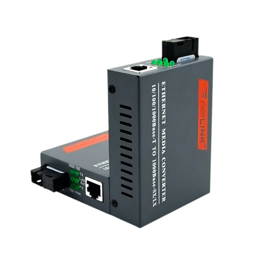 Gigabit Fiber Optical Media Converter 10/100/1000Mbps Single Fiber SC Port