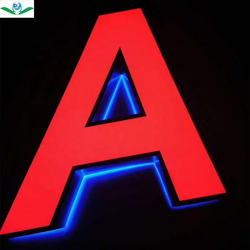 Professional Factory logo sign letters supplier led sign customized backlit & front-lit led illuminated acrylic letter