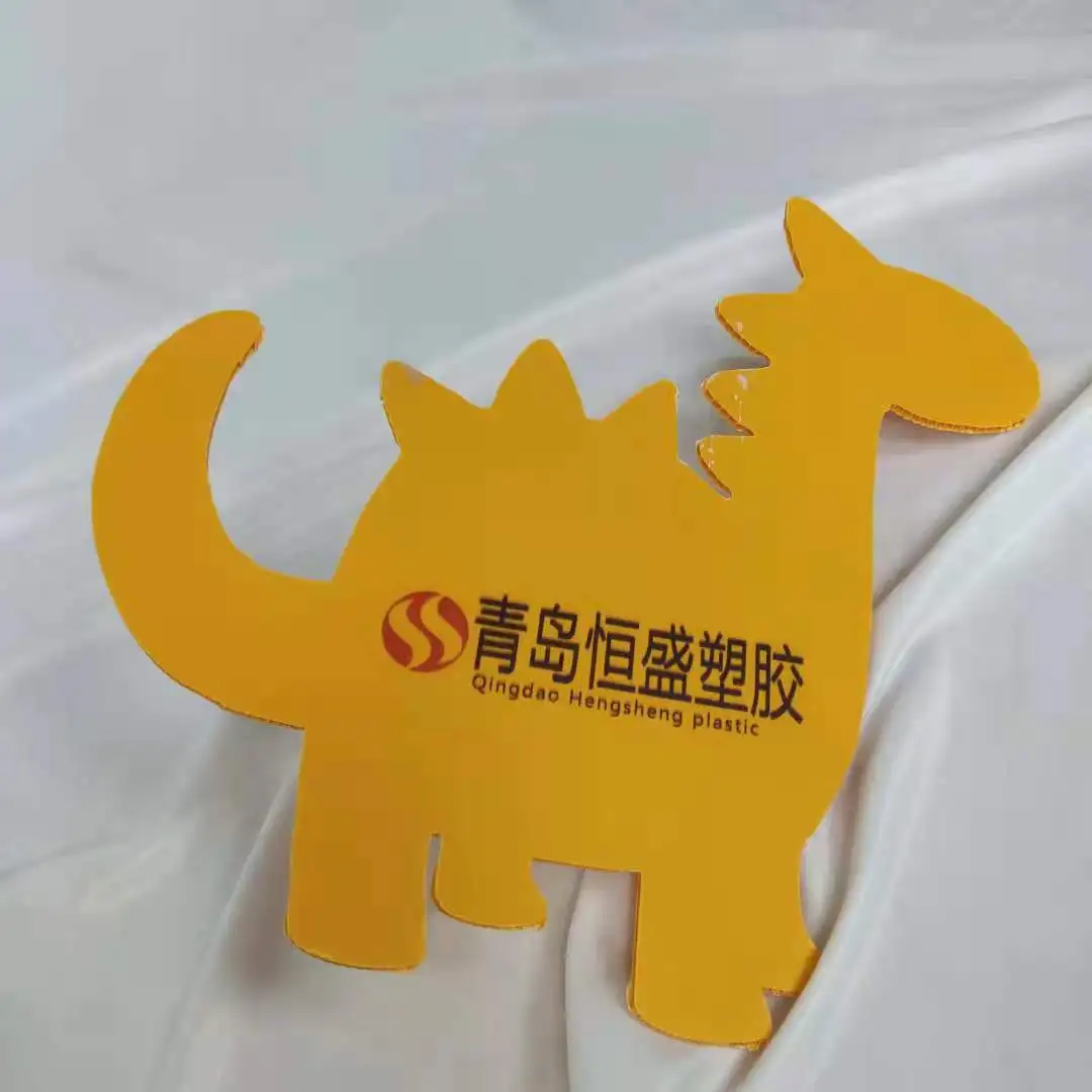 Coroplast character custom shape pp fluted coroplast advertising sign yard sign warning boards