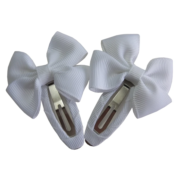 Snap Hair clips With bow Barrettes BB clips Hairbows Hairgrips Headwear Accessories for Baby Girls
