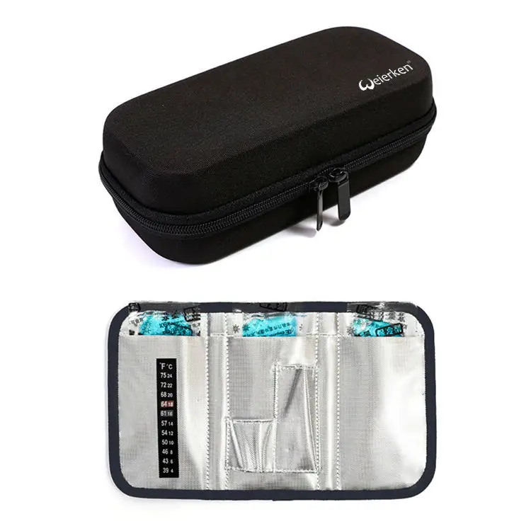 New Product Portable EVA Waterproof Traveling Diabetic Bag Insulin Pens Cooler Travel Case