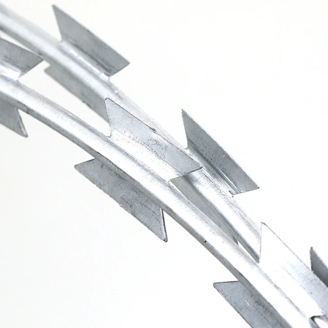 Airport ss blade welded mesh hot-dip galvanized prison fence net border isolation fence