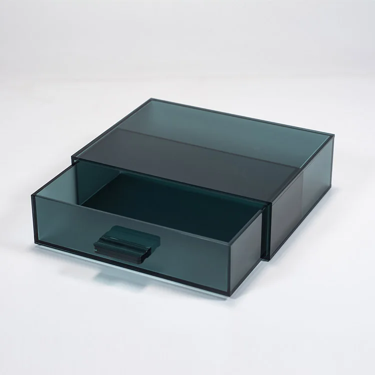Custom Acrylic Coffee Capsule Storage Box with Draw Factory Directly Acrylic Organizer Box