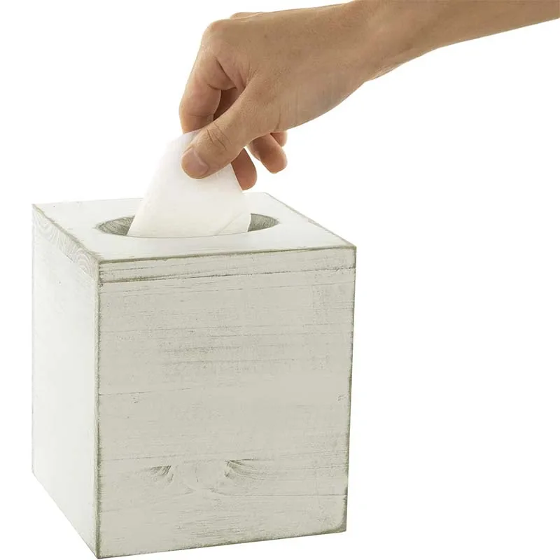Tissue box, simple and durable wooden tissue box with sliding bottom, easy to supplement, high quality bamboo tissue box.