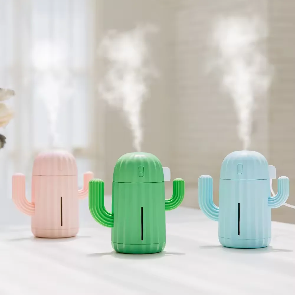 USB mini cactus spray humidifier portable charging water replenishing air purifier Japanese and Korean gift customization