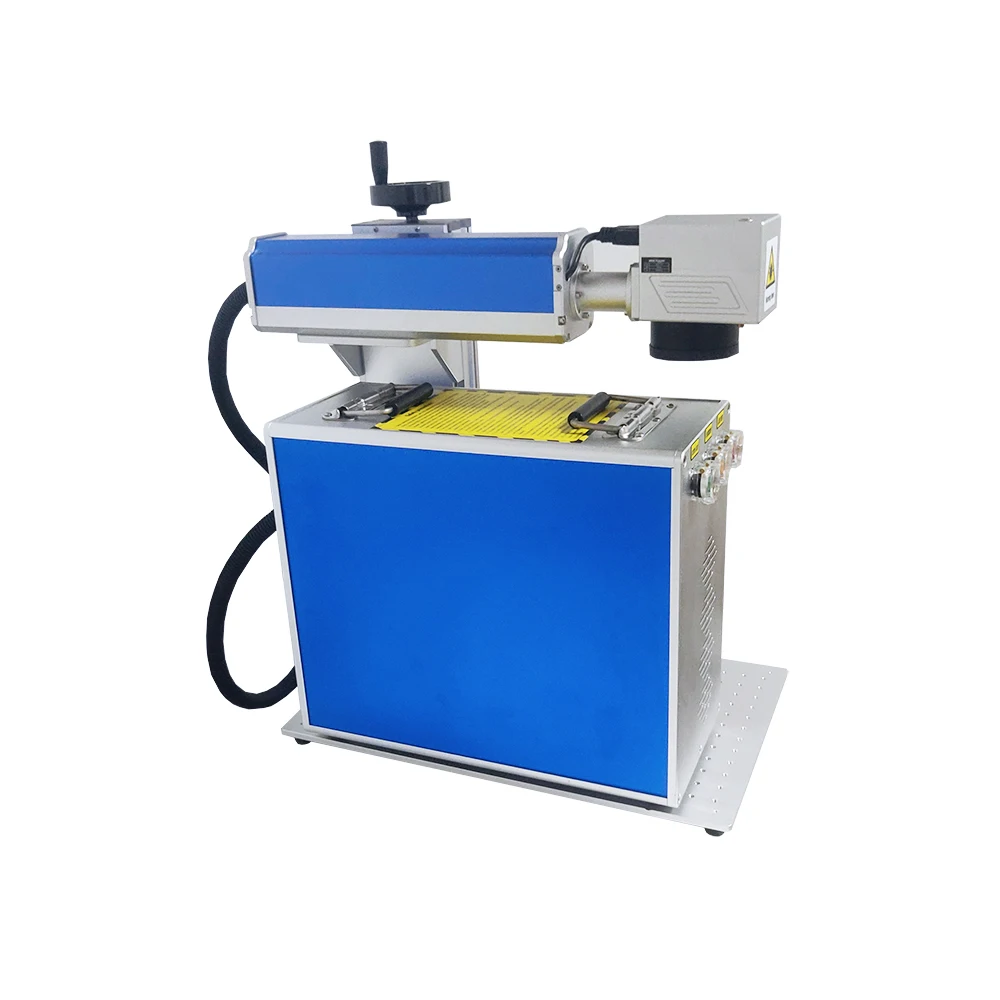 30w raycus laser marking machine engrave  bracelet with rotary laser machine