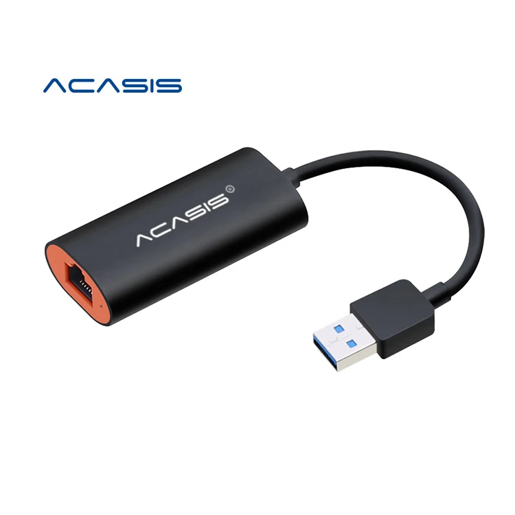 Адаптер Ethernet ACASIS USB 10/100/1000 Мбит/с, сетевая карта USB к Ethernet RJ45 Lan для MacBook Windows 7/8/10 USB Ethernet