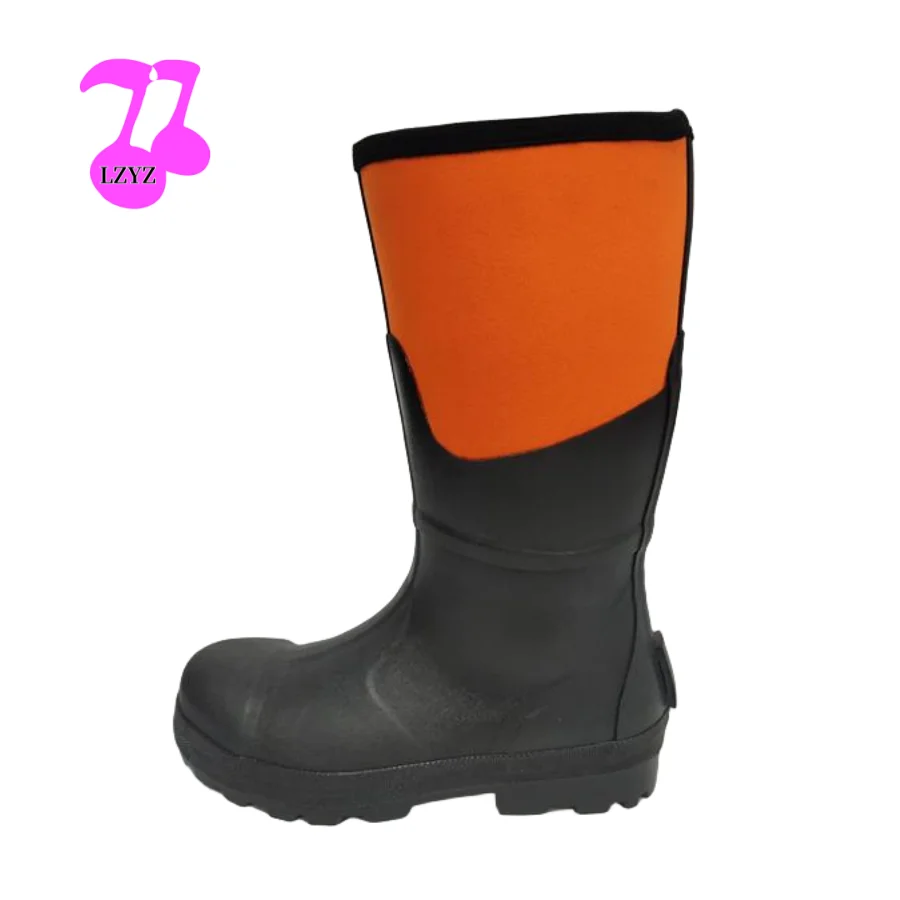 LZYZ custom rubber wellie boots rain protector neoprene wellington boots waterproof galoshes for rain