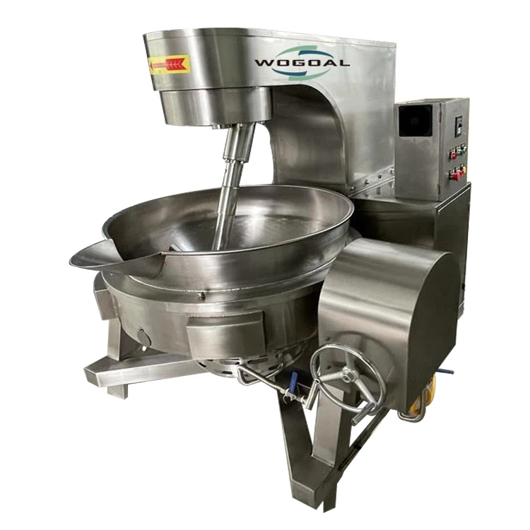Electric stainless steel rice cooker jacketed mixing cooking kettle with agitator