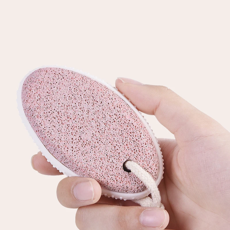 Hard Dry Dead Skin Remover Pink Foot Exfoliating File Callus Scrubber Home Foot Grinding Stone Double Sided Natural Pumice Stone